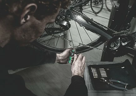 Set veglash Wera 9532 Kettennieter Werkstatt-Set, me pincë dhe kaçavidë, jeshile/zezë