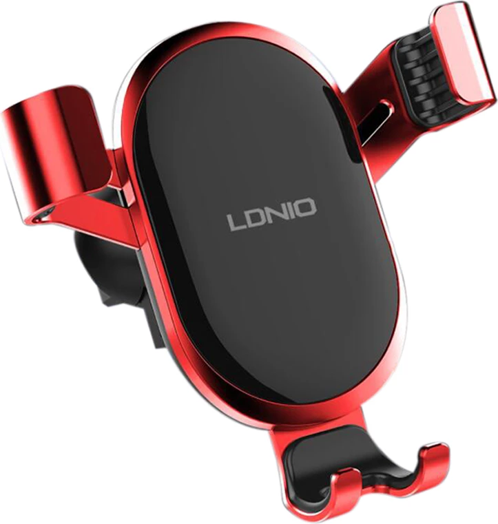 Mbajtës celulari për veturë LDNIO MG01, universal 10–17.7 cm, i kuq/zi