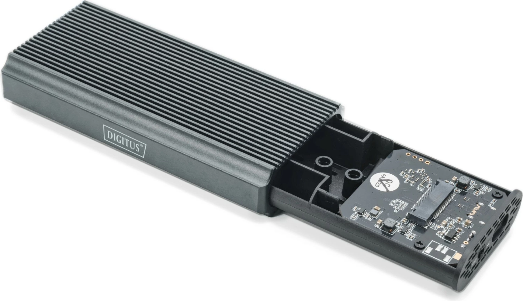 Kasë SSD Digitus USB M.2 NVMe, 8TB, USB4 Gen 2x2, gri