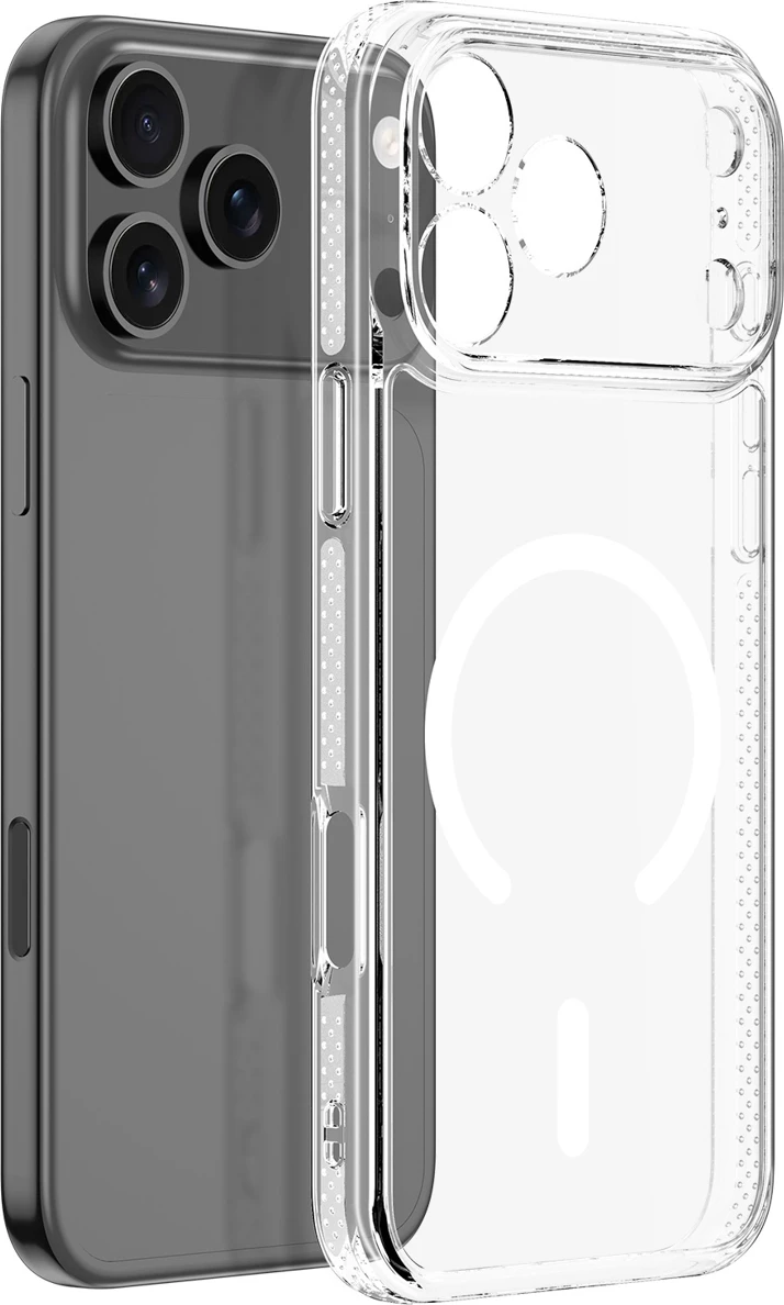 Mbështjellës Dux Ducis Clin Mag për iPhone 17 Pro Max, kompatibil me MagSafe, Transparent