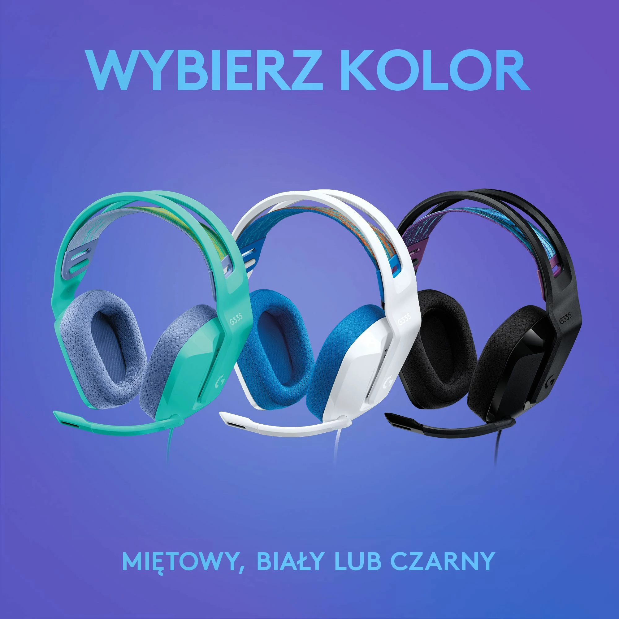Kufje gaming Logitech G335 (981-000978), me kabllo 3.5mm, mikrofon, 40mm, të zeza