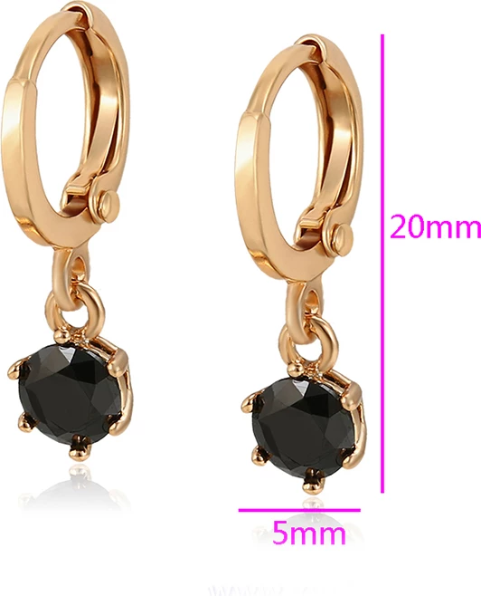 Vathë të praruar në ari 18 karatësh V18KAZ, ari/zi