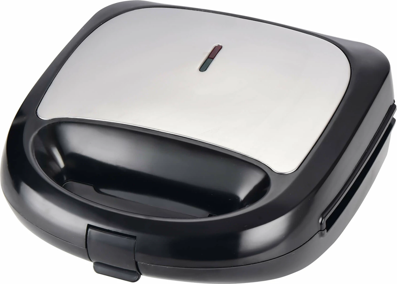 Toster 3në1 Elit SMGW-19 750W, pllaka të ndërrueshme sandwich/grill/waffle, zi/argjendtë