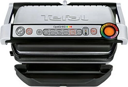 Grill tavoline Tefal OptiGrill GC712D34, elektrik, argjendtë/zi