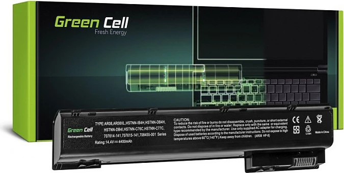 Bateri laptopi Green Cell HP113 për HP ZBook 15/15 G2/17/17 G2, 4400mAh, 14.8V, e zezë