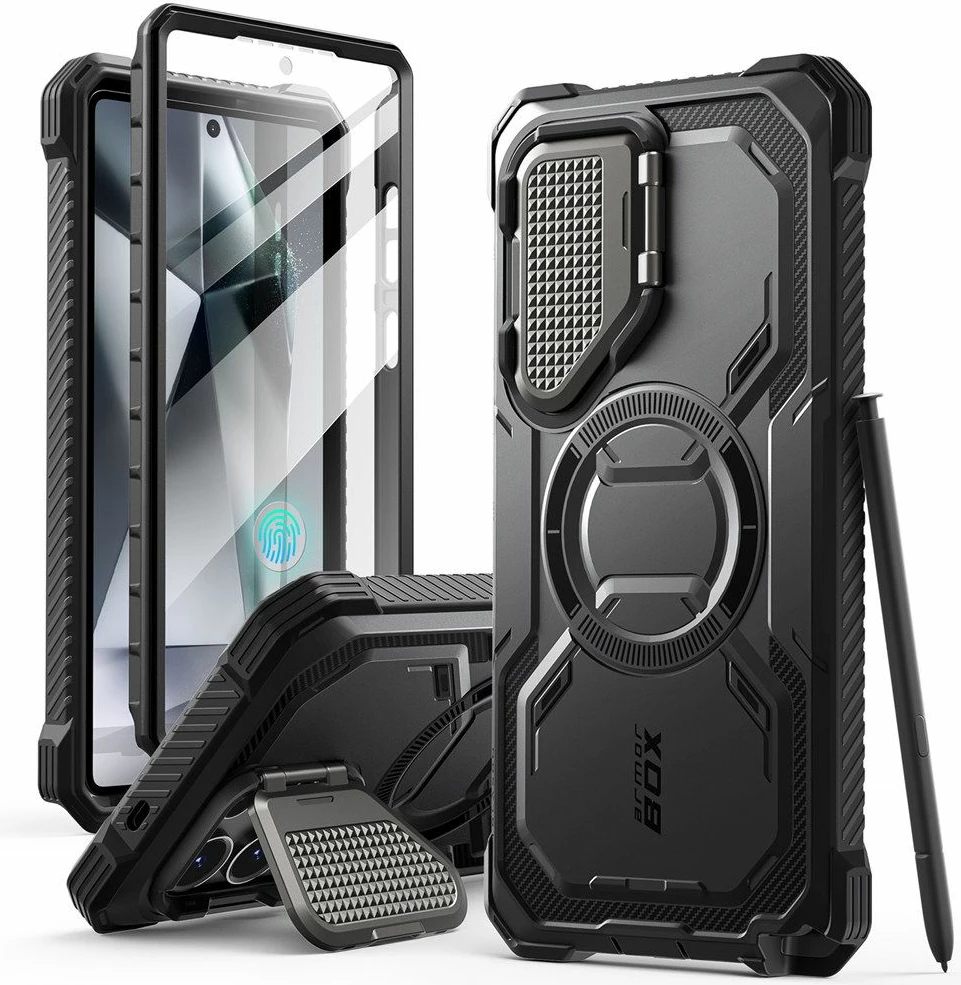 Mbështjellës Supcase ArmorBox MagSafe për Samsung Galaxy S25 Ultra, i zi