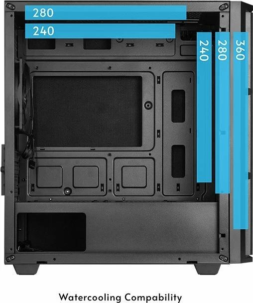 Kasë Chieftec Pro Mini AZ-01B-OP, Mini Tower mATX/Mini-ITX, pa furnizues rryme, USB-C, e zezë