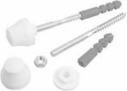 Set montimi lavamani Gorgiel 1022101120 M8x140, me kapakë të bardhë, set 8 copë