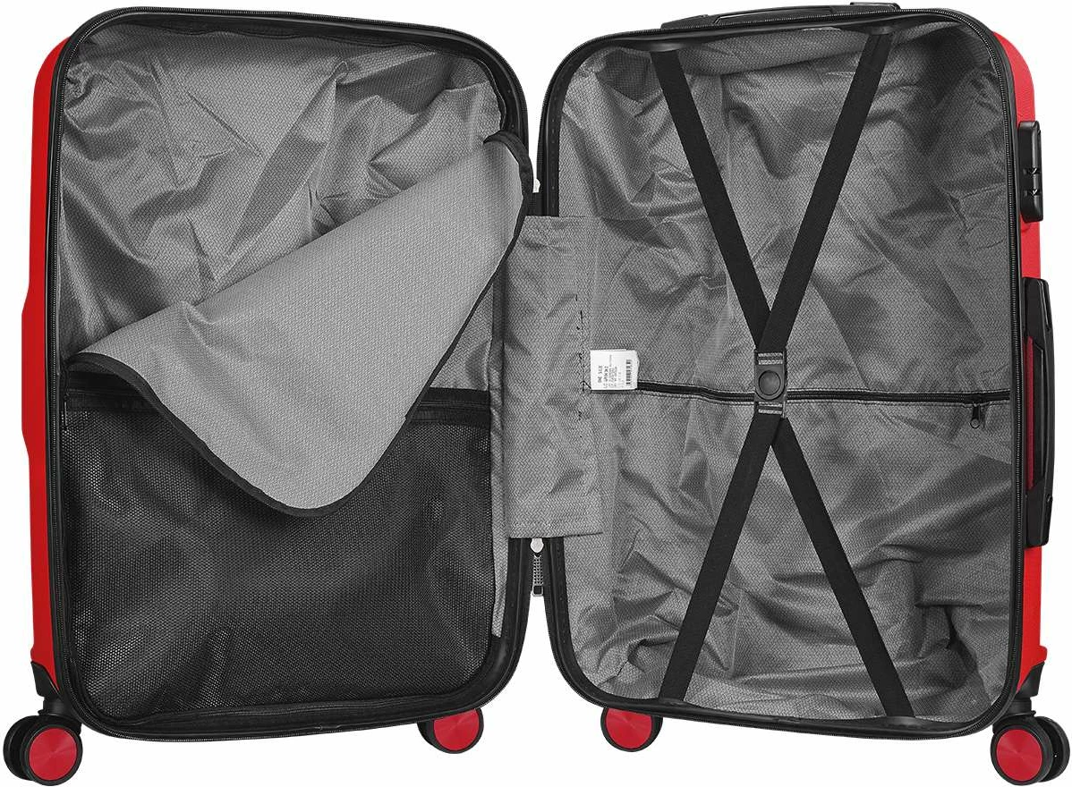 Valixhe udhëtimi Zoozie Bags, Wexta Wx-210, mesatare, e kuqe