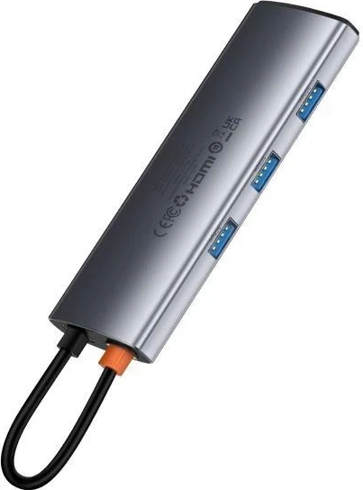 HUB Baseus Metal Gleam Series 7-Port, Space Grey