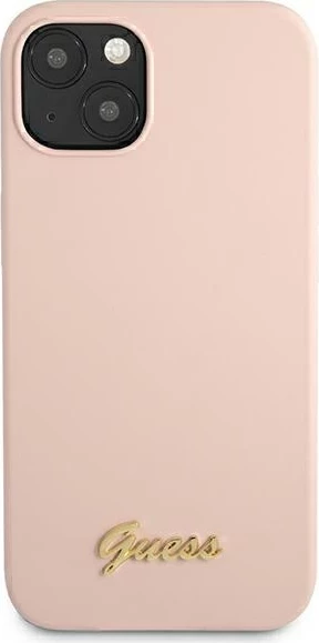 Mbështjellës Guess GUHMP13MLSLMGLP për iPhone 13 6.1", silikon, MagSafe, rozë e çelur