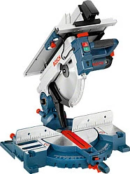 Sharrë kombinim Bosch GTM 12 JL me tavolinë pune GTA 2600, 1800 W, disk 305 mm, blu/argjendtë