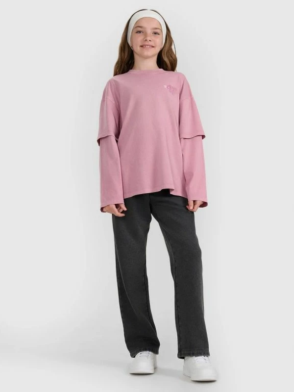 Maicë me mëngë të gjata oversize për femra 4f