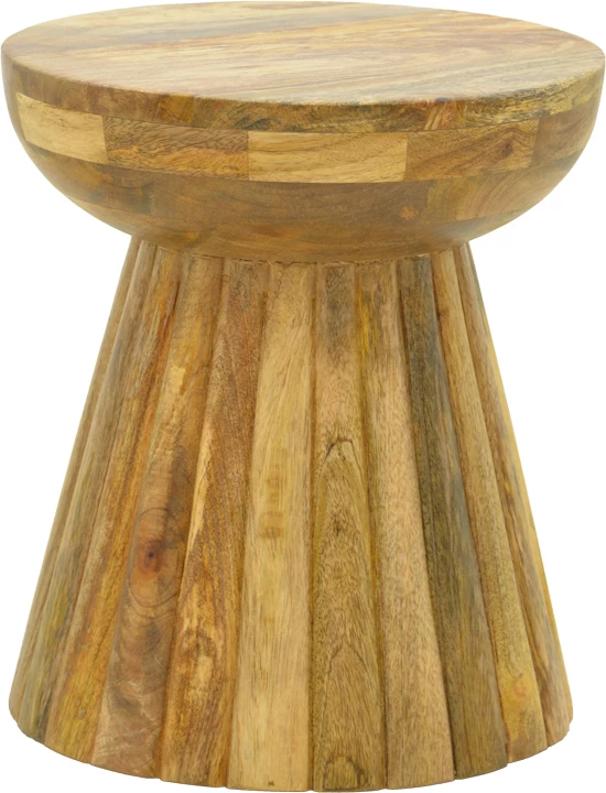 Tavolinë anësore Nemira, dru mango natyral, 30x35cm