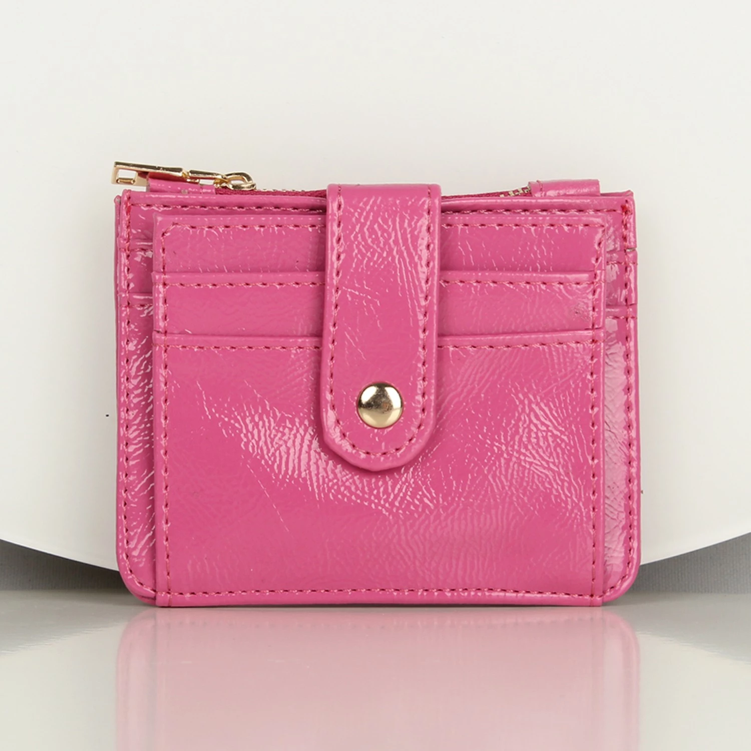 Portofol lëkure, ngjyrë rozë, Zoozie Bags, 1265