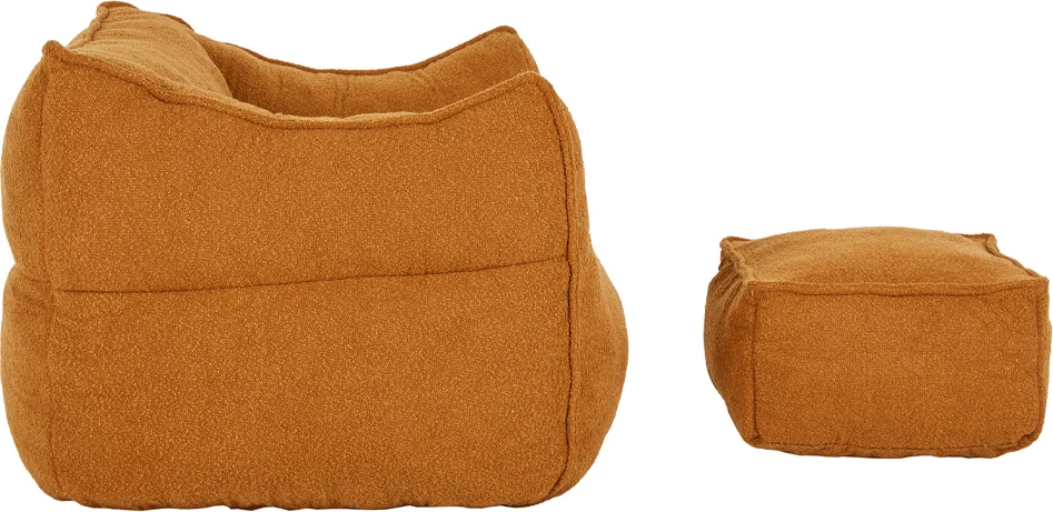 Set ulëse Sponge me këmbështetëse, ngjyrë terrakote, 95x102x73cm