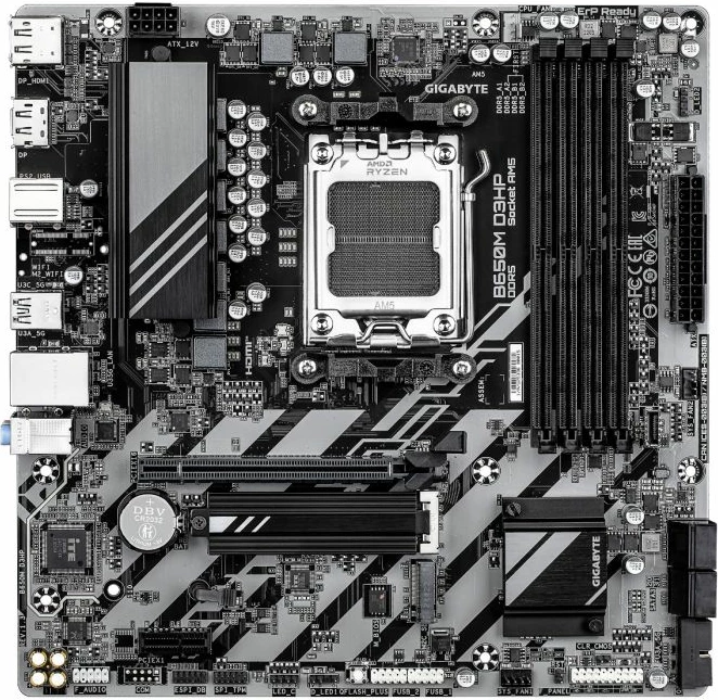 Pllakë amë GIGABYTE B650M D3HP, AMD AM5, mATX, DDR5, 192GB, 2x M.2, 2.5GbE