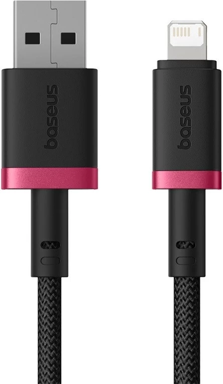 Kabllo për mbushje të shpejtë Baseus Dura Type A në IP, 2.4A, 1m, Kuqe