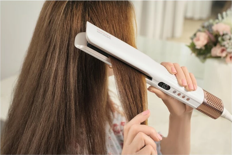 Drejtuese për flokë Sencor SHI 9100RS, e bardhë/rozë