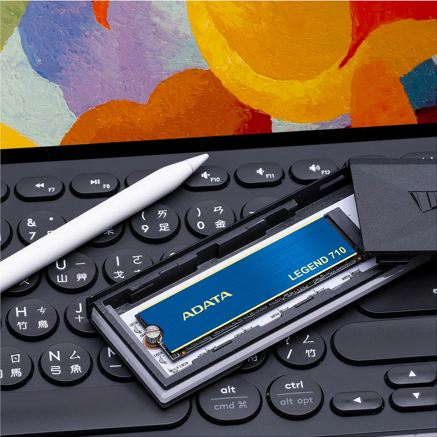 SSD ADATA LEGEND 710 256GB, M.2 2280, NVMe PCIe 3.0 x4, blu/ari