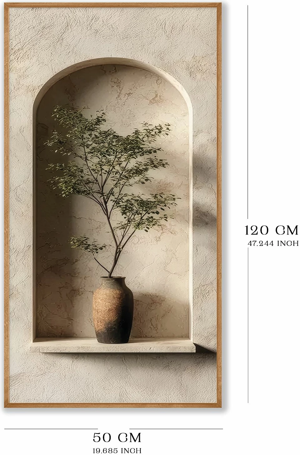 Pikturë dekorative me kornizë, MDF, shumëngjyrëshe, Wallity, Artsmdfyty84-7033, 70x33cm