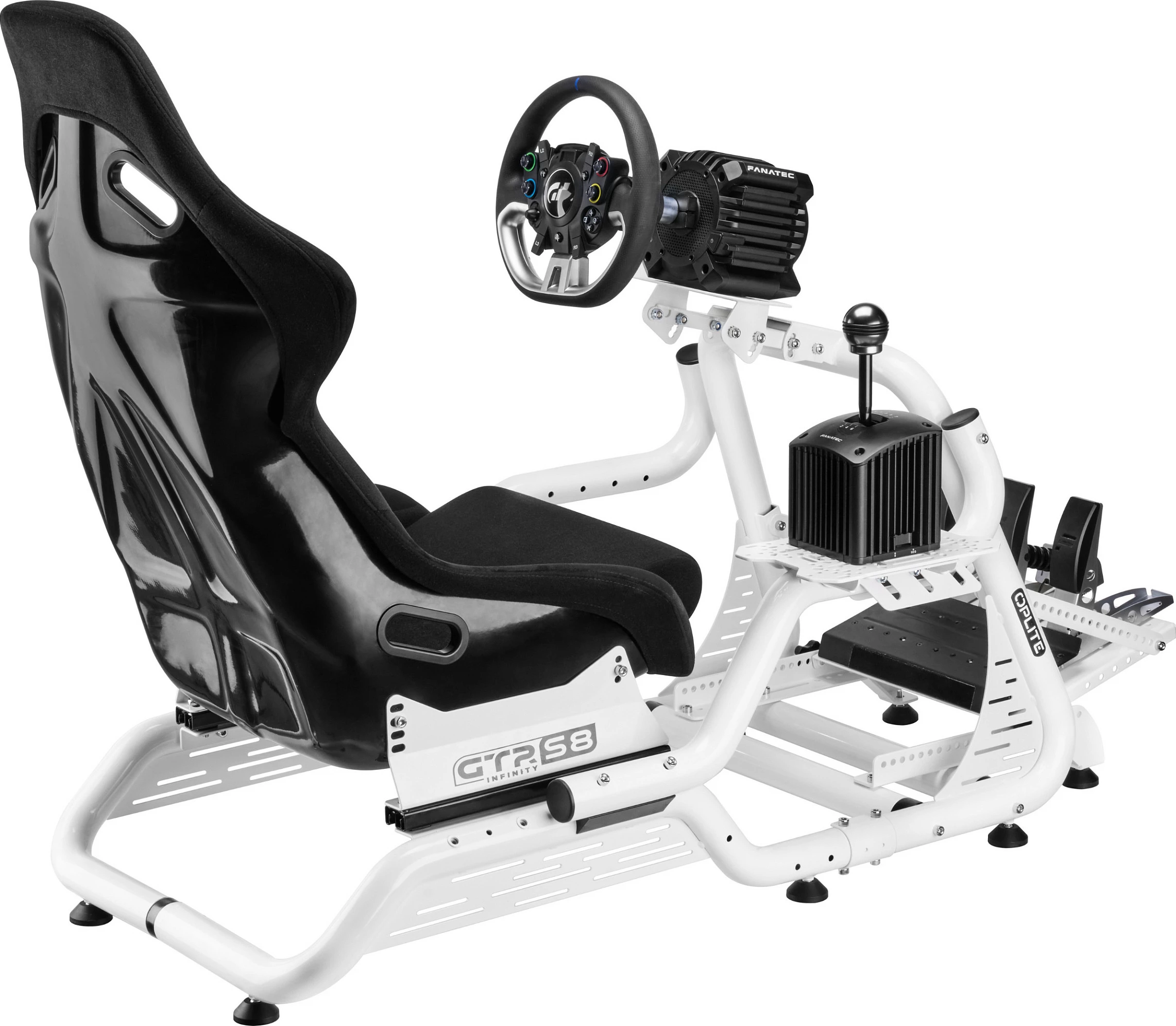 Mbajtëse Oplite për aksesorë Simracing & Flightsim, çelik, 400x214x95 mm, e bardhë