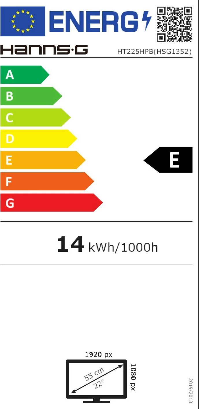 Monitor me prekje Hannspree HT225HPB 21.5 inç Full HD LED zi