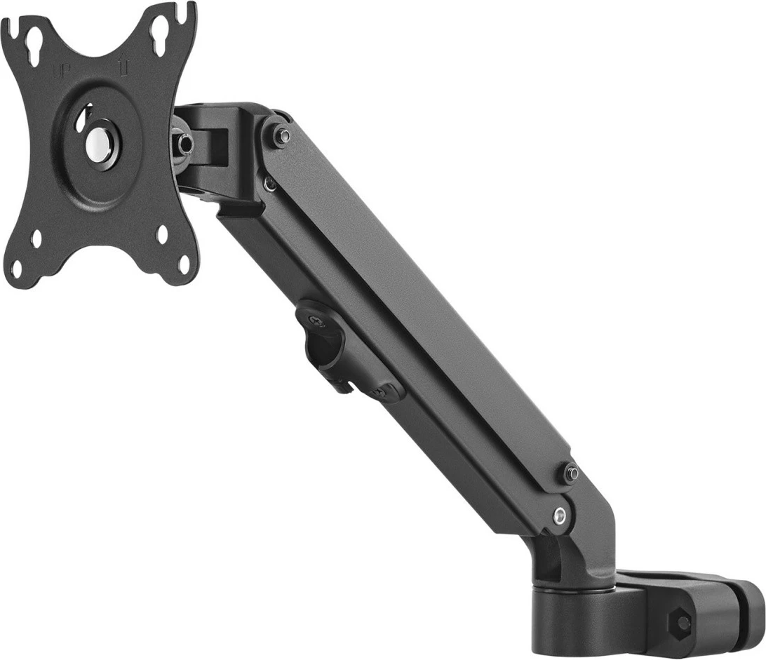 Mbajtës monitori Maclean MC-459 për tub/shtyllë, 17-27 inç, me gaz, i zi