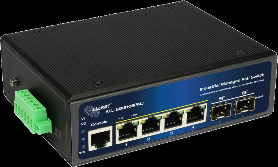 Switch industrial ALLNET ALL-SGI8106PMJ, PoE
