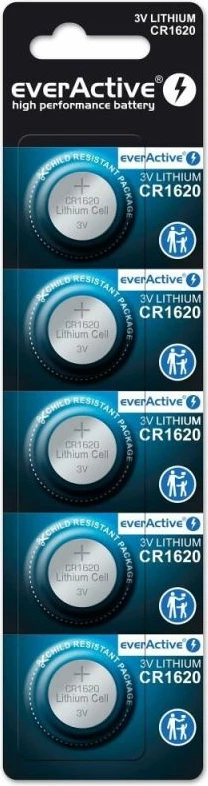 Bateri litium everActive CR1620 5 copë