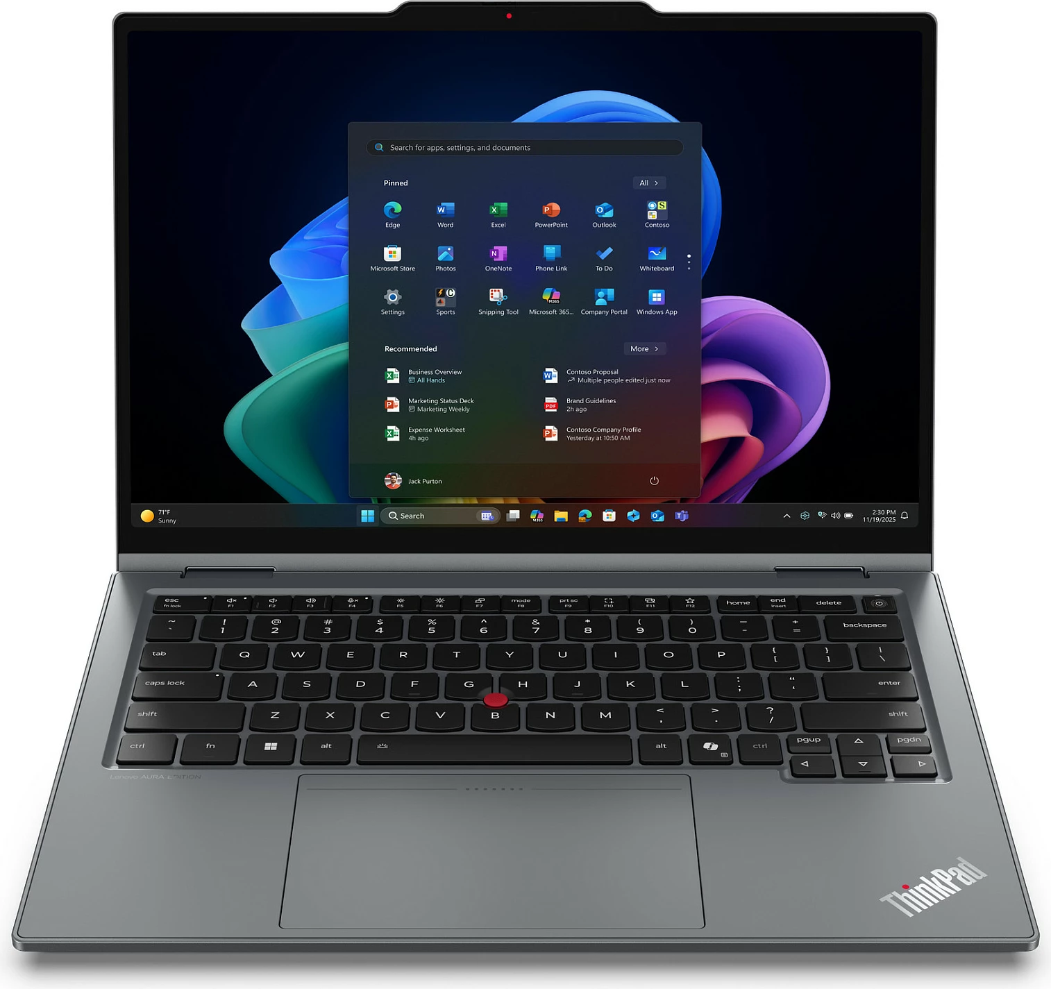 Laptop 2-në-1 Lenovo ThinkPad X1 2in1 Gen 11, Core Ultra 5, 32GB RAM, 512GB SSD, 14" WUXGA, Windows 11 Pro, i hirtë
