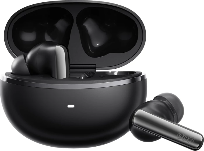 Kufje TWS QCY MeloBuds N70 HT18 ANC LDAC Bluetooth 6.0 deri 50h USB-C karikim pa tela IPX5 të zeza