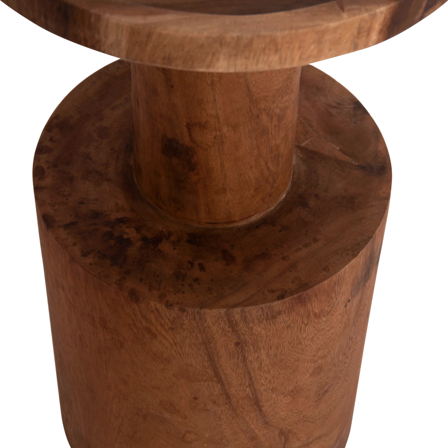 Tavolinë anësore BERMAL, dru suar i fortë, ngjyrë natyrale, FH9889.11, 35x65cm