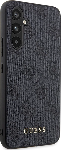 Mbështjellës Guess 4G Metal Gold Logo për Samsung Galaxy S23 FE, Gri
