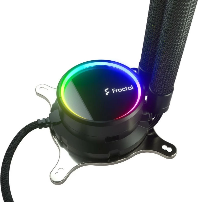 Ftohës i lëngshëm Fractal Design Celsius+ S28 Dynamic, 2 ventilatorë, ARGB, i zi