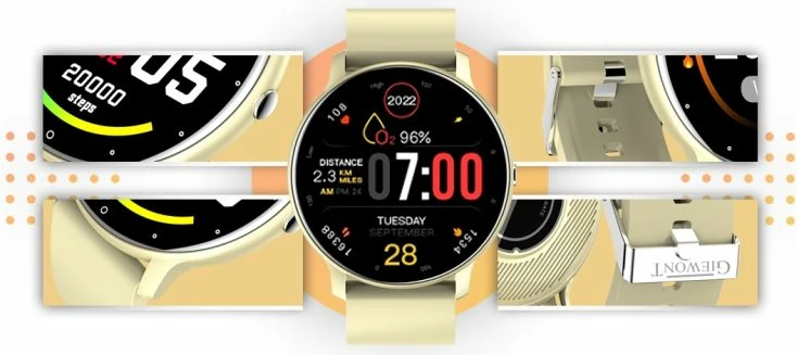 Smartwatch Giewont, ecru