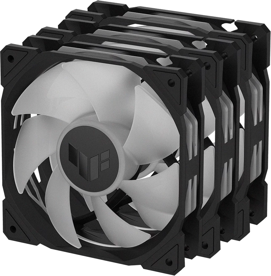 Ventilator për kasë ASUS TUF Gaming TR120 ARGB 120mm 3n1, i zi