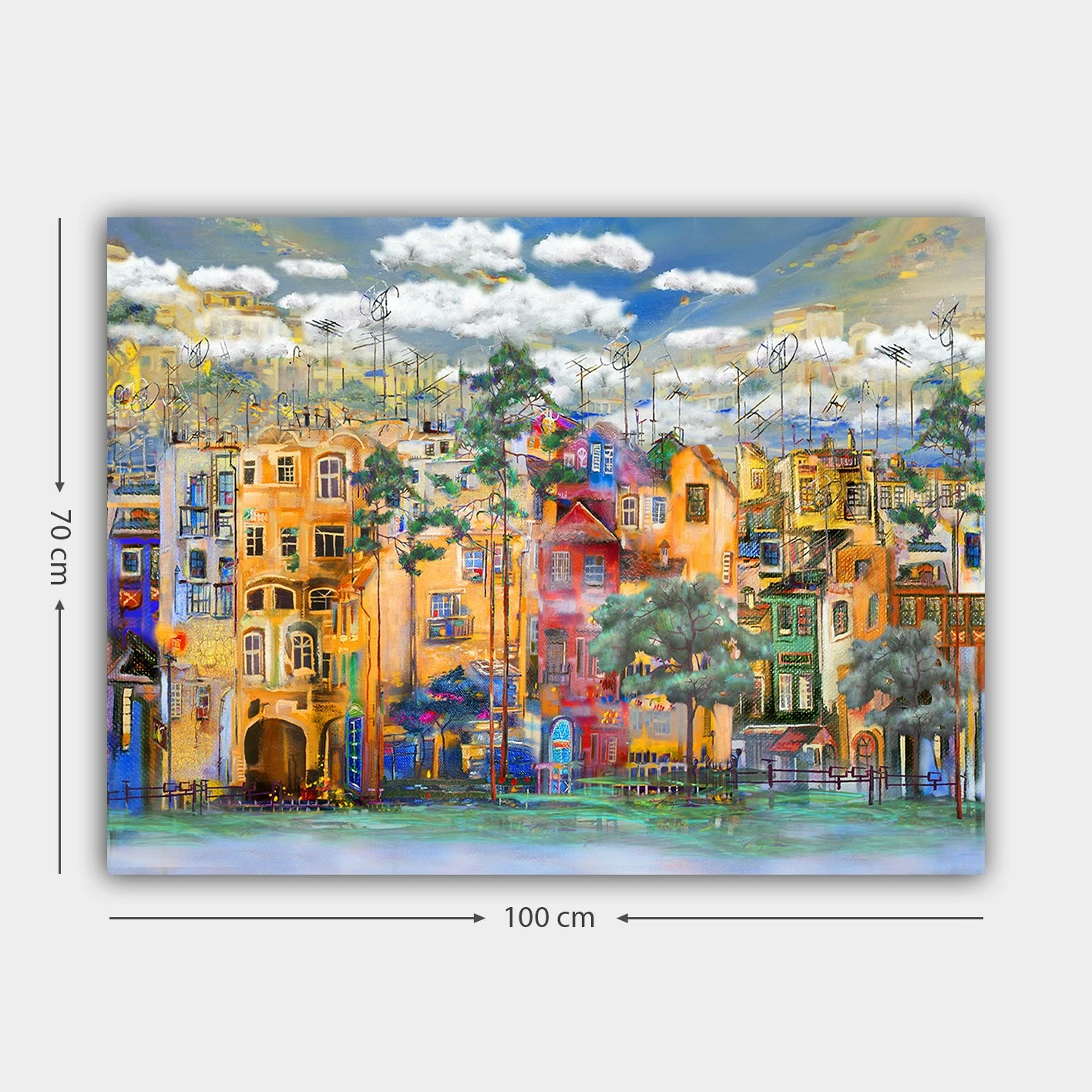 Pikturë dekorative në kanavacë, shumëngjyrëshe, Wallity 622007036_70100, 70x100cm