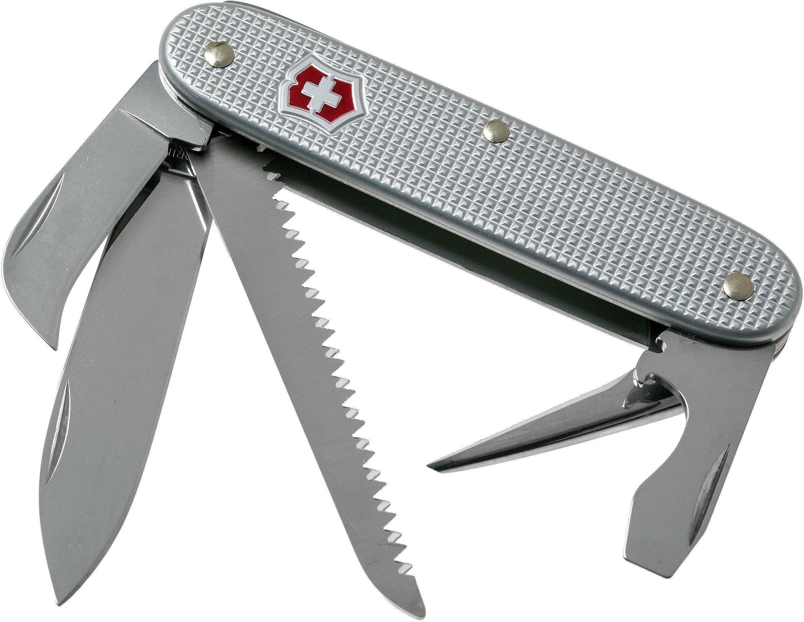 Thikë xhepi Victorinox ALOX e brinjëzuar, e argjendtë