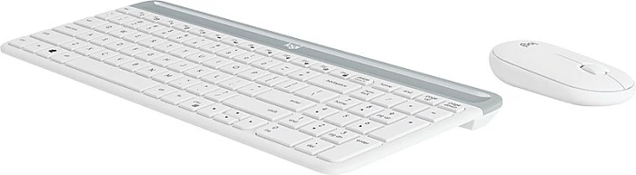 Tastierë dhe Maus Logitech Slim Wireless Combo MK470, Full-size, Wireless, RF, QWERTY, Bardhë