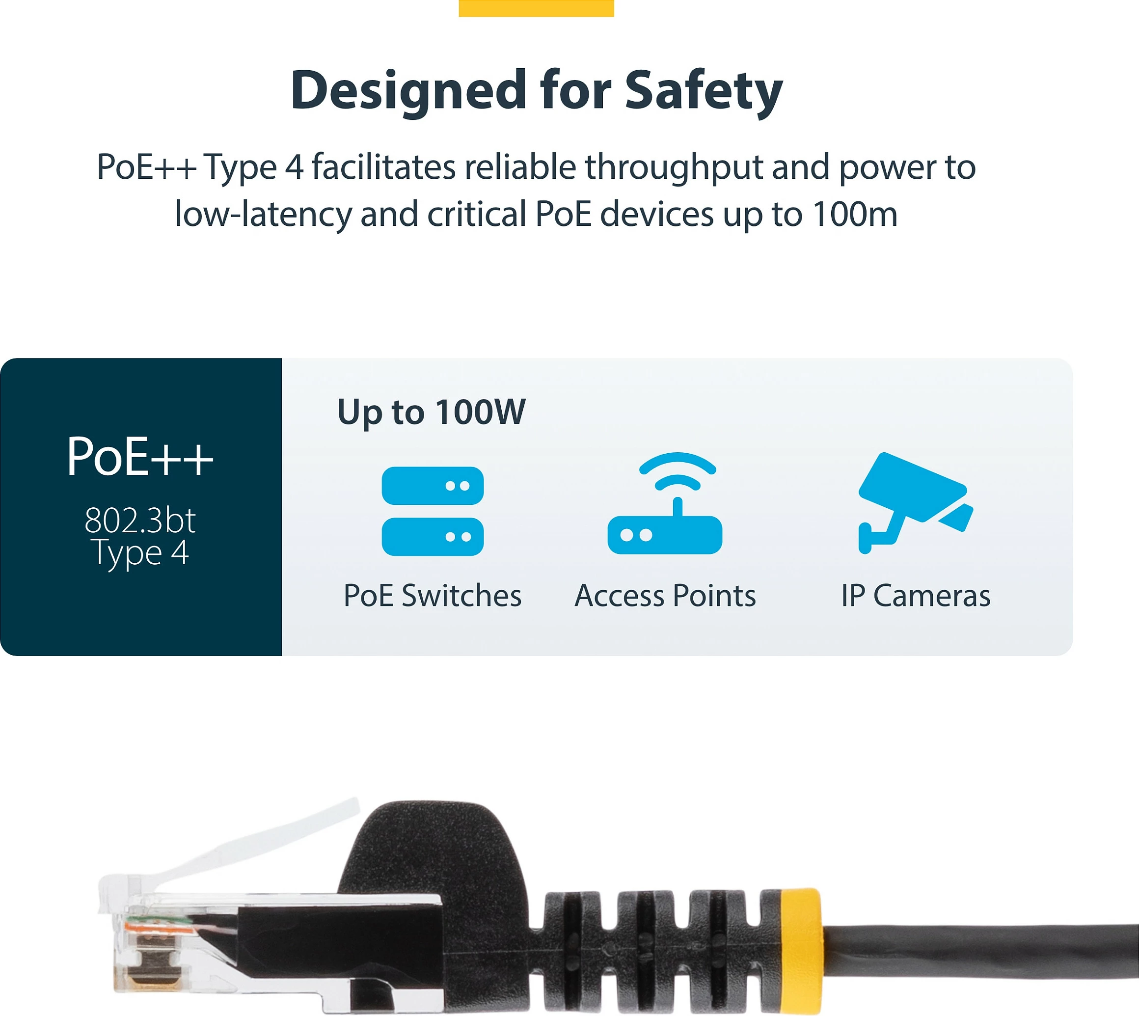 Kabllo rrjeti Ethernet StarTech Cat6 Slim 7m, PoE++ 100W, RJ45, blu