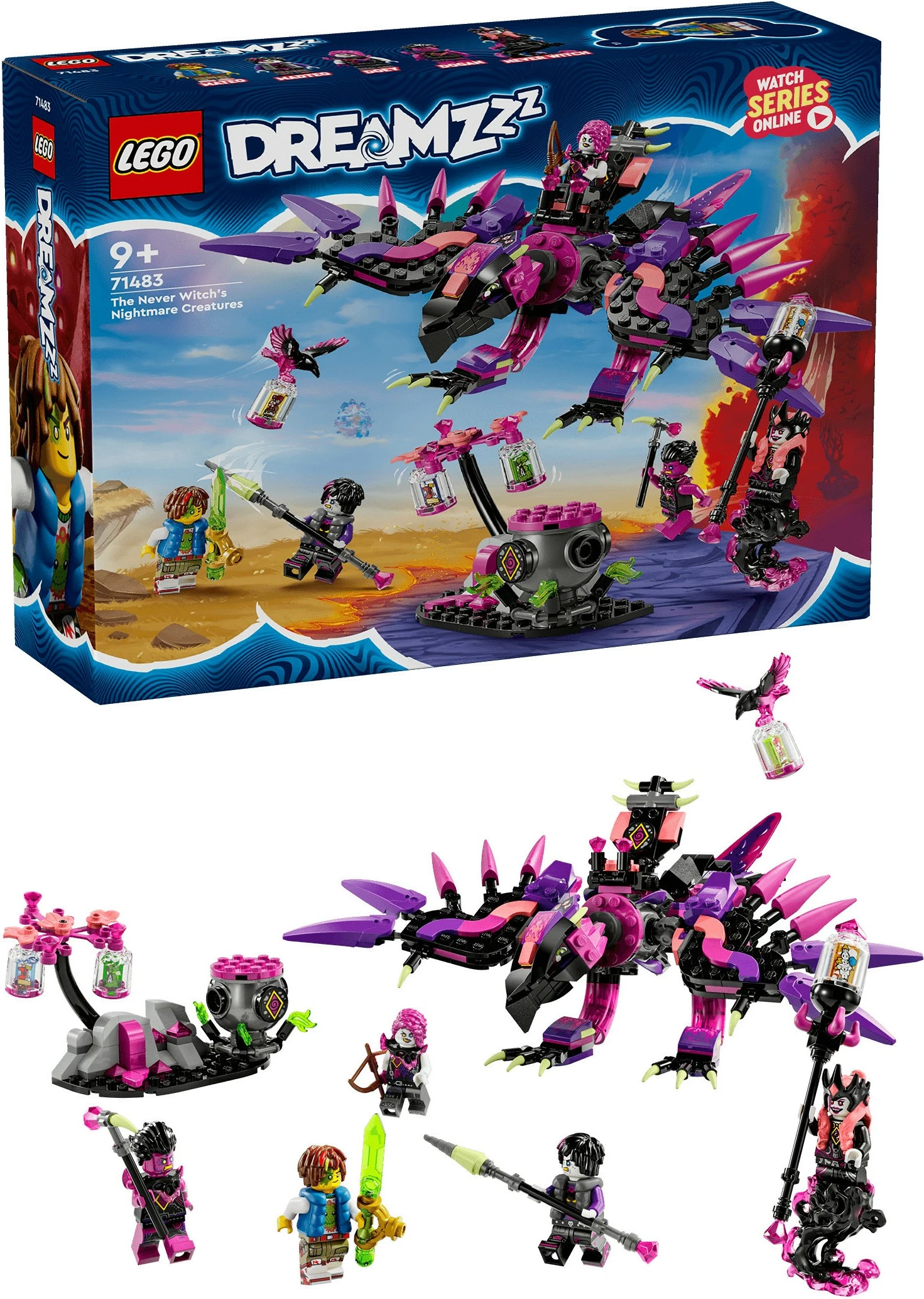 Set ndërtimi LEGO DREAMZzz 71483, 457 pjesë, shumëngjyrësh