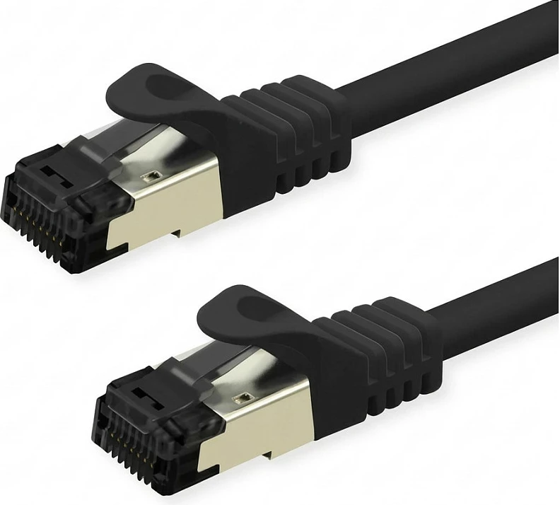 Kabllo rrjeti VALUE Patch Cat.8 (Class I) S/FTP (PiMF), 2 m, e zezë