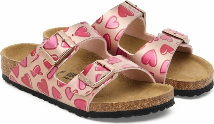 Sandale për fëmijë Birkenstock Arizona Kids 1030434, electric metallic copper hearts