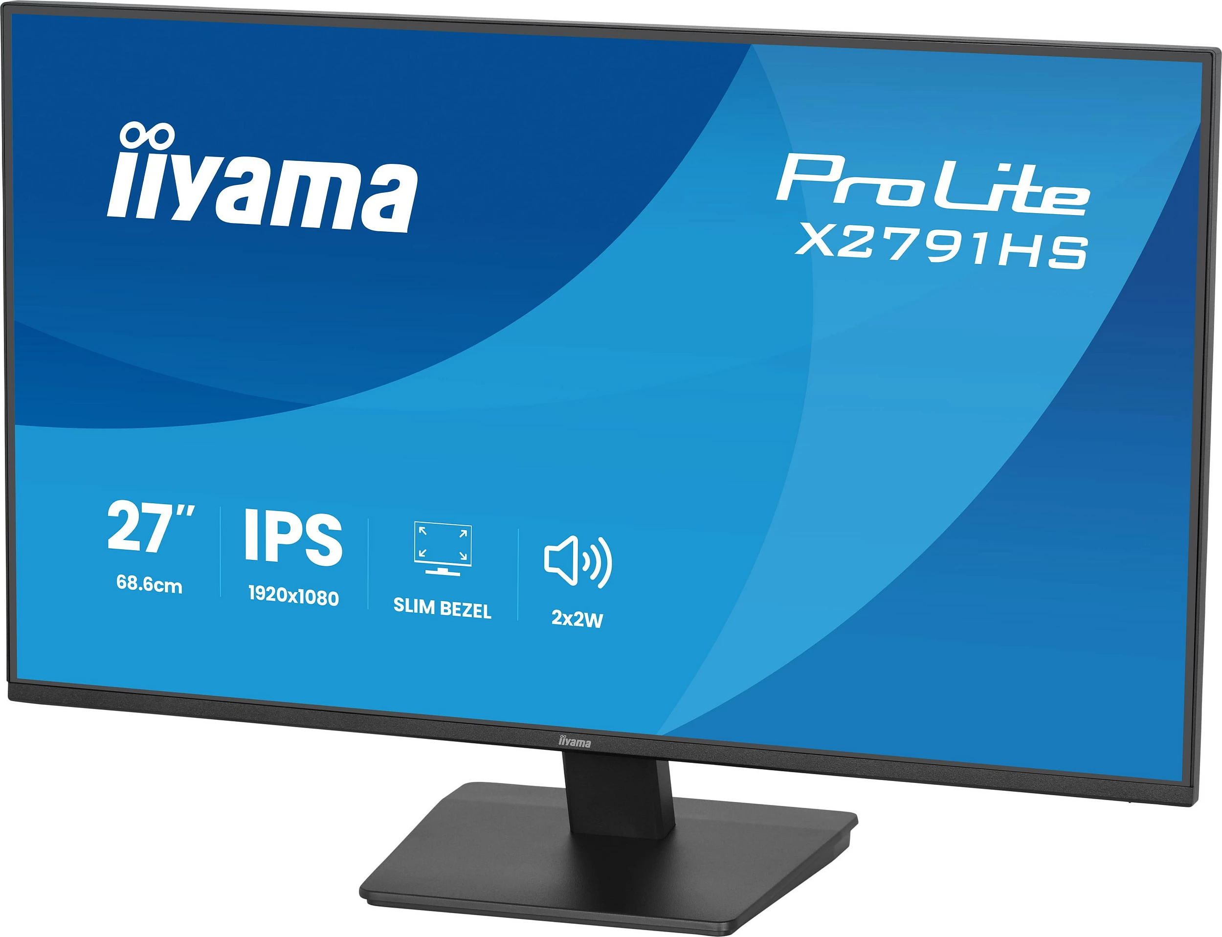 Monitor iiyama ProLite X2791HS-B1, 27", Full HD, IPS, 120Hz, FreeSync, i zi
