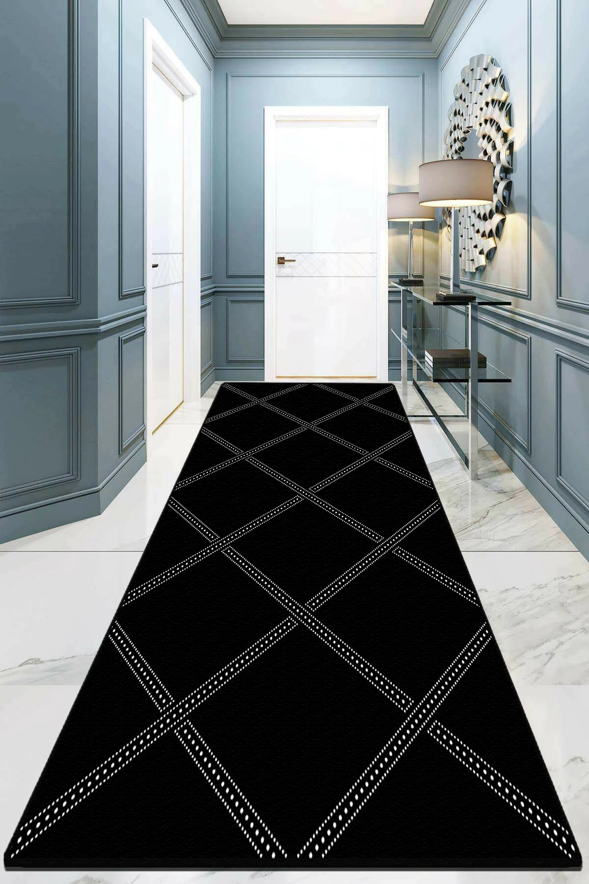Qilim korridori, shumëngjyrësh, 100x200cm, Hypnose, Dotted Line Djt