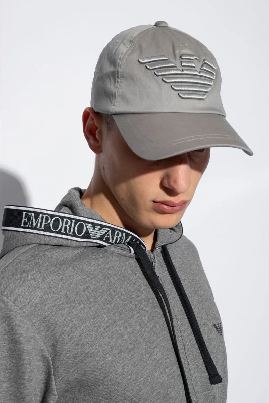 Kapelë për meshkuj Emporio Armani, bezhë
