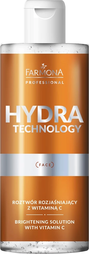 Solucion për fytyrë Farmona Professional Hydra Technology Brightening Solution me Vitaminë C për femra, 500ml