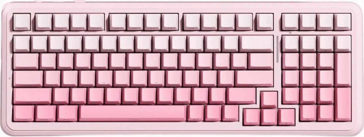 Tastierë gaming Mchose K99 V3, mekanike, RGB, 96%, wireless, rozë