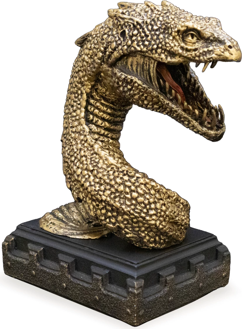 Mbajtëse librash NOBLE COLLECTION Harry Potter Basilisk, bronz/zezë